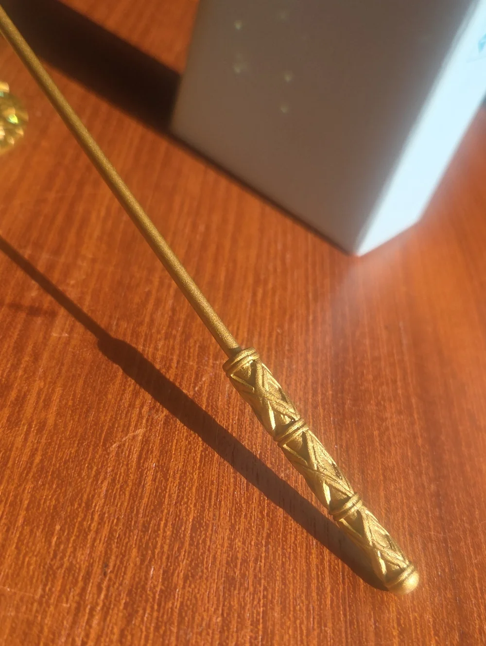 PartyLite Gold Pineapple Candle Snuffer With Jeweled Tray NIB